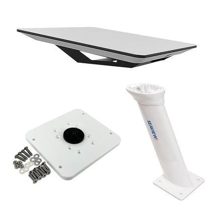 KVH 72-1048-SV16 Flat Panel Kit with 16 in. Seaview Pedestal Mount & ADASTLKA Top Plate