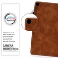 thumbnail image 6 of Dteck Wallet Case For Samsung Galaxy Tab S6 Lite 10.4" P610 (2020 Released) 10.4 inches,Magnetic Folio Retro Leather Card Holder Cover Kickstand Shockproof Protective,Brown, 6 of 6