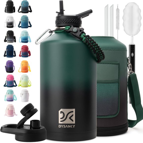 Botella de agua DYSANKY aislada de 3,8 L de acero inoxidable libre de BPA