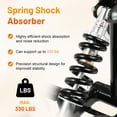 thumbnail image 4 of Olenyer All Terrain Knee Scooter for Foot Surgery,Collapsible Knee Walker Scooter,Medical Crutches Alternative with 12" Big Wheels,Black, 4 of 9