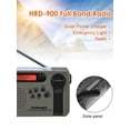 thumbnail image 2 of Btafrte Banco Linterna LED Emergencia Radio AM / FM / SW Con Solar Banda Completa, 2 of 9
