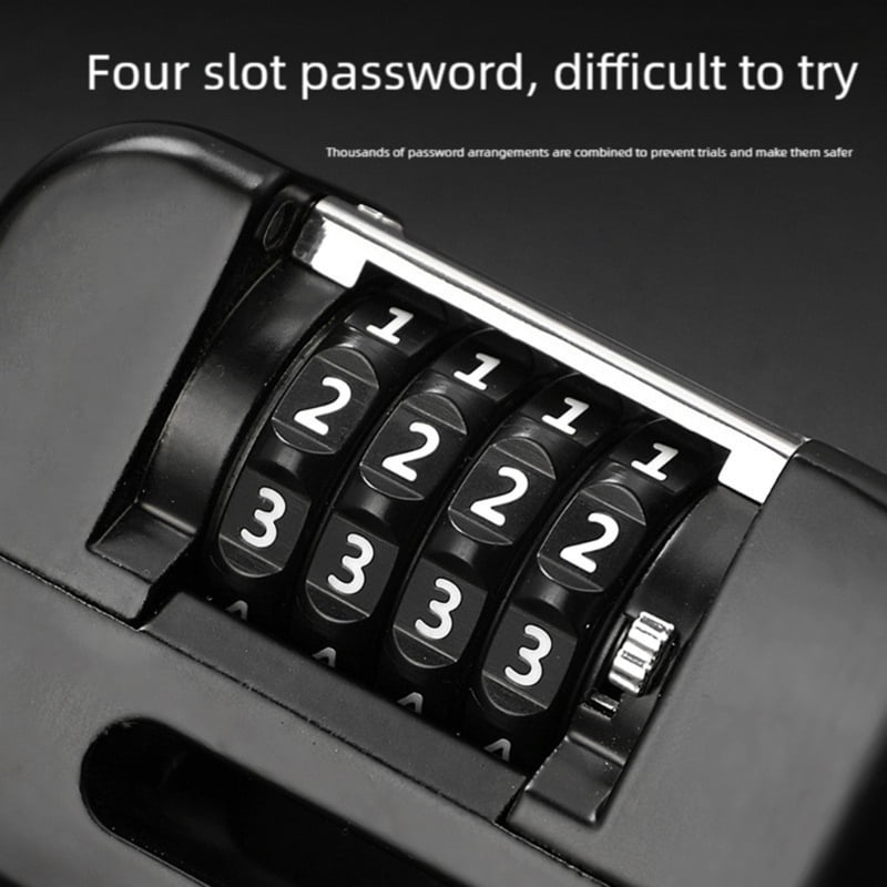 Heavy Duty Bike Wheel 4-Digit Combination Lock For Outdoor Cycling Security