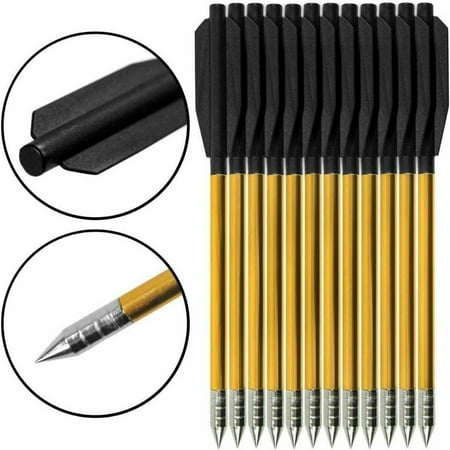 EROCK 12X ALUMINUM METAL ARROWS BOLTS 50 & 80 lb PISTOL CROSSBOW ARCHERY HIGH QUALITY