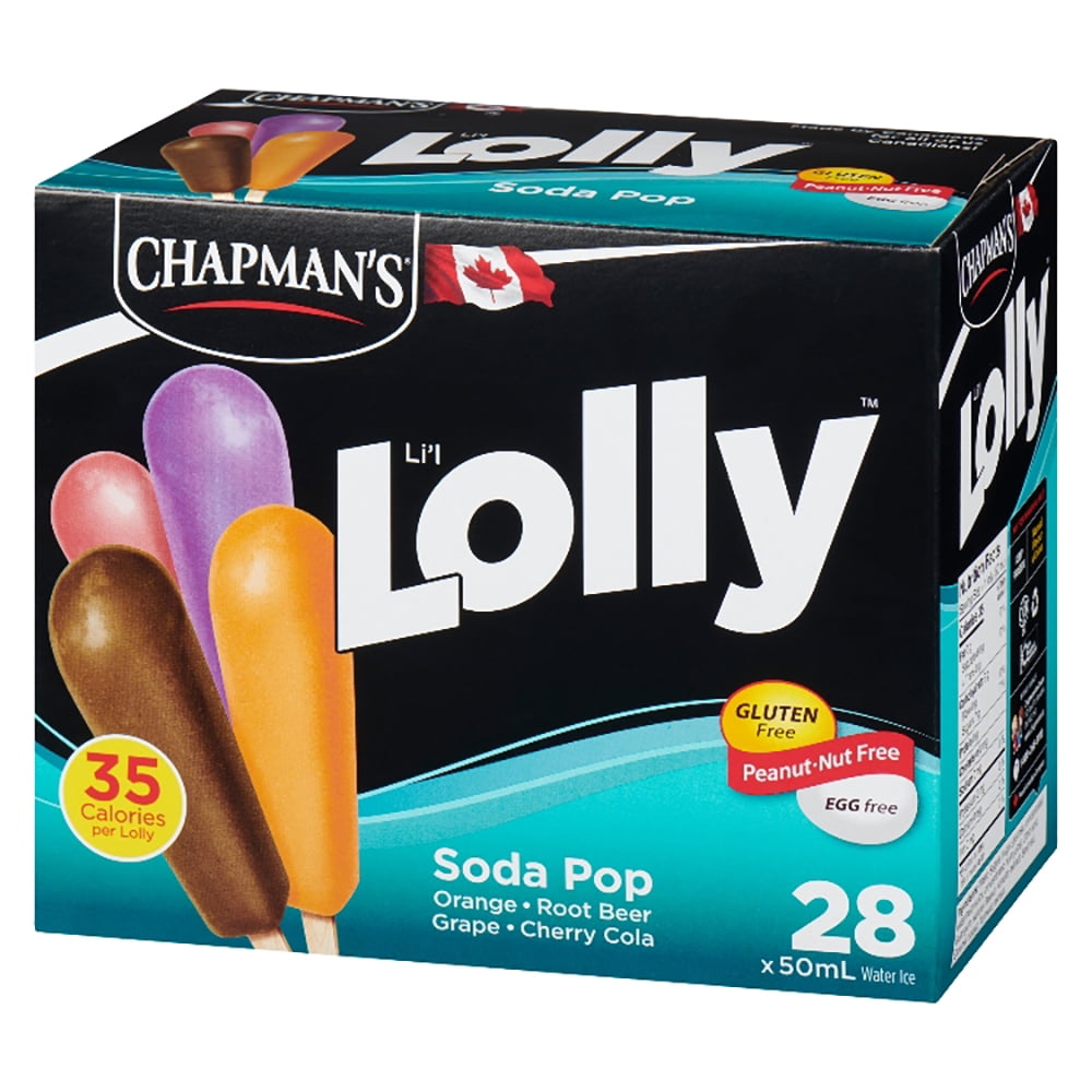 Chapman's Low Calorie Soda Pop Li'l Lolly in a Box, 28 x 50mL