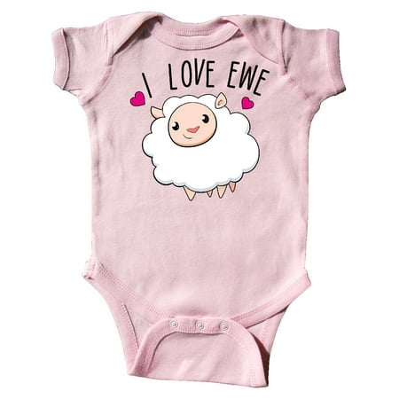 

Inktastic I Love Ewe- cute sheep Gift Baby Boy or Baby Girl Bodysuit