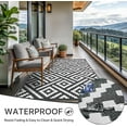 thumbnail image 2 of Outdoor Rug x Reversible Mats Outdoor Area Rug Plastic Straw Rug Geometric Rv Mat for Patio Camping Rv Picnic Backyard Deck Balcony Porch Beach Trailer ( ), 2 of 7