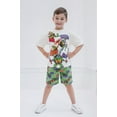 thumbnail image 5 of Teenage Mutant Ninja Turtles Donatello Raphael Leonardo T-Shirt and French Terry Shorts Outfit Set Toddler to Big Kid, 5 of 5