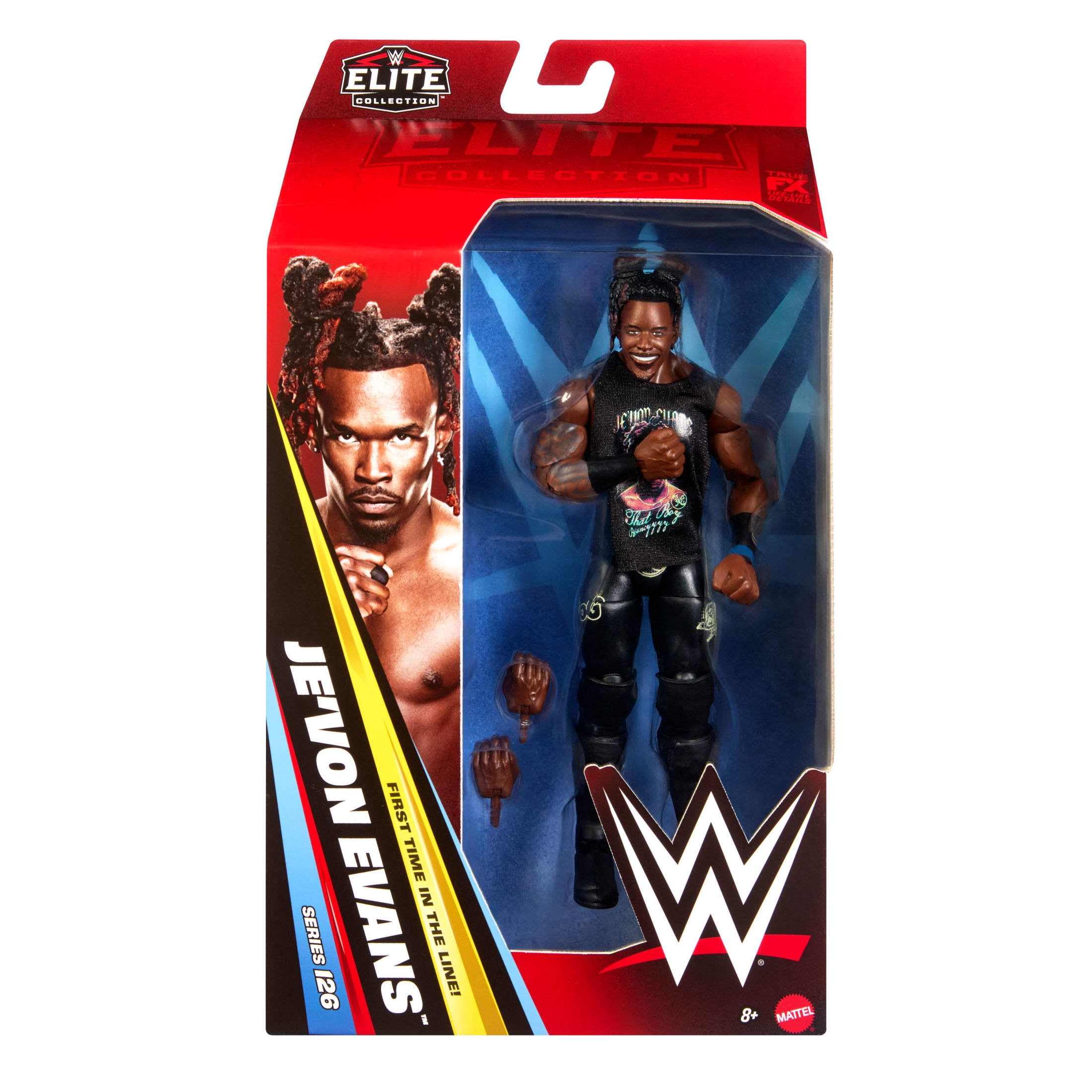 WWE Elite Jevon Evans Action Figure, Series #126, 6-inch Collectible with Accessories