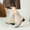 Beige, variant on Ankle Boots for Women Low Heel Sock Booties Knit Pointed Toe Women's Winter Boots Sock Boots Fall Shoes Brown 5.5(36)