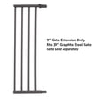thumbnail image 3 of MidWest Homes for Pets Steel Pet Gate Extension, 11" Wide x 39" High, Graphite, 3 of 4