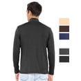 thumbnail image 3 of Stretch Is Comfort Men's Oh So Soft Luxe Mock Neck Turtleneck Long Sleeve Shirt | Adult Small- 5x, 3 of 6