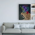 thumbnail image 3 of Trademark Fine Art 'Chewing Giraffe Flowers 1' Canvas Art by Fab Funky, 3 of 3