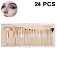 thumbnail image 1 of Juego de 12/18/24 brochas de maquillaje sintéticas, correctores de contorno, base, polvos, sombras de ojos, brochas de maquillaje con mango cónico dorado champán, 1 of 8