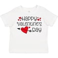 thumbnail image 3 of Inktastic Happy Valentines Day Red Hearts and Arrow Boys or Girls Toddler T-Shirt, 3 of 5