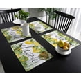 thumbnail image 3 of Placemats Set of 6 Washable,Farmhouse Placemat for Dining Table Decorations, Heat-Proof Table Mats for Kitchen Dinner Banquet Fresh Lemon Spring Summer Welcome Quote, 3 of 6