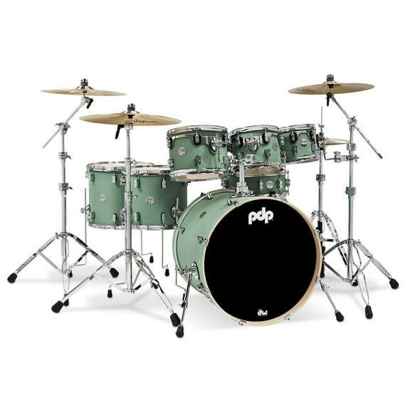 PDP Concept Maple 7-Piece Drum Shell Pack - 22" Bass (Sea Foam, Finishply)