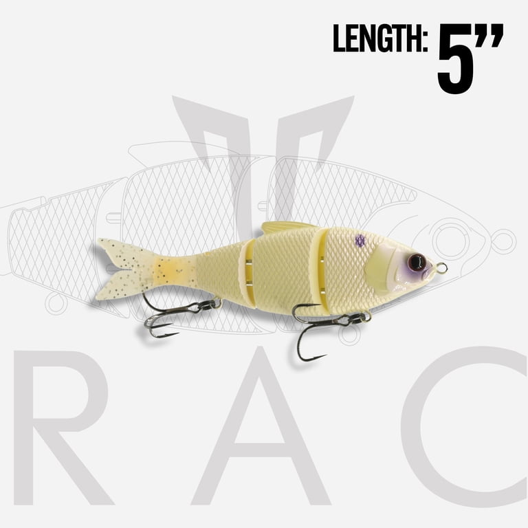 5 piece set multi-jointed swim fishing lure Lures Lifelike Multi Jointed Swimbait for Bass Trout Slow Sink 9km-dwlife Available in snack size lengths of 5CM 5pcs Fishing Lures for Bass