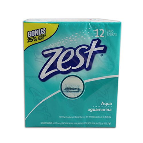 Zest Aqua Bar Soap, 5Ounce, 12Count