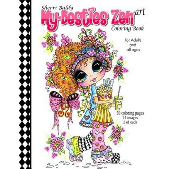 Sherri Baldy My-Besties Zen Art Coloring Book
