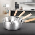 thumbnail image 3 of Stainless Steel Milk Pan Non-stick Milk Heating Pot Creative Sauce Pan Noodle Pot, 3 of 8