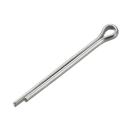 

Split Cotter Pin -3mm x 35mm 304 Stainless Steel 2-Prongs Silver Tone 30Pcs