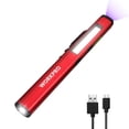 thumbnail image 1 of WORKPRO Linterna LED recargable de 450 lúmenes con luz negra UV de 365 nm Linterna multifuncional para emergencias mecánicas al aire libre Grandes regalos, 1 of 7