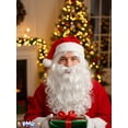 thumbnail image 4 of PMU Christmas Celebration Costume Party Santa Wig Beard Sets Mens - Props and Party Supplies for Plays, Festivals, Photo Shoots - Red and White (3/Pkg) Pkg/1, 4 of 6
