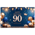 thumbnail image 3 of Decorative Design Happy Birthday Banner Colorful Theme Party Backdrop Celebration Banner for Birthday Party Event Decoration Holiday Celebration, 3 of 4