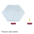thumbnail image 3 of Unique Bargains Carreaux de Tableau d'Affichage en Feutre Autocollants Hexagonaux, Gris 4 Pack, 3 of 5