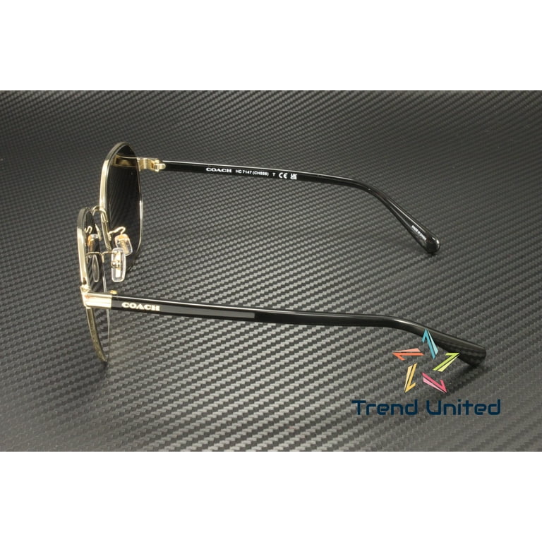 COACH HC7147 90058G Ch556 Shiny Light Gold Grey Grad 56 mm