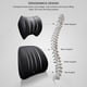 thumbnail image 3 of Almohada de soporte lumbar para asiento de automóvil Espuma viscoelástica negra Parte inferior de la espalda, 3 of 7