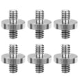 thumbnail image 1 of 6 Pack International Standard 1/4"-20 Male to 1/4"-20 Male Threaded Tripod Screw Adapter Standard Tripod Mounting Thread Camera Screw Adapter Converter,Precision Made, 1 of 4