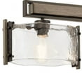 thumbnail image 3 of Industrial Farmhouse 3-Light Chandelier in Olde Bronze Finish with Piastra Glass Shades 7.75 inches W X 41.75 inches H Bailey Street Home, 3 of 5