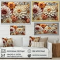 thumbnail image 4 of Designart "Collage Of Vibrant White Zinnias II" Zinnias Canvas Art Print, 4 of 7