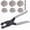 10mm, variant on 1003 count Grommet Tool Kit, 1/4 Inch 6mm(Inside) Grommet Eyelet Pliers Kit with 1000 Metal Eyelets with Washers for Fabric, Leather, Belt, Shoes, Clothes