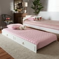 thumbnail image 5 of Baxton Studio Mariana Classic and Traditional White Finished Wood Twin Size Trundle, 5 of 7