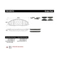 thumbnail image 2 of Centric Parts 102.09210 102 Series Semi Metallic Standard Brake Pad, 2 of 4