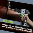 thumbnail image 6 of WORKPRO 12V Cordless Drill Driver Kit, Power Tool Kit for Home, 61-Piece Hand Tool Set, 14-inch Storage Bag, 1.5Ah Lithium-ion Battery & Charger included, 6 of 8