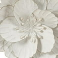 thumbnail image 4 of LuxenHome Distressed White Metal Flower Wall Decor, 4 of 6