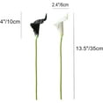 thumbnail image 2 of 20pcs White Fake Flowers Artificial Calla Lily Silk Flowers 13.4" for Mother's Day Easter Home Kitchen & Wedding, 2 of 5