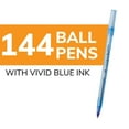 thumbnail image 2 of Bolígrafos BIC Round Stic Xtra Life Blue, tamaño mediano, paquete de 144, 2 of 7