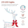 thumbnail image 5 of Best Choice Products 3-Piece 2D Deer Family Set, Lighted Christmas Outdoor Decoration w/ 175 Lights, Stakes - Iridecent, 5 of 8