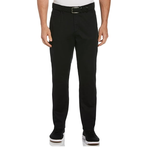 Savane Men's Anywhere Straight 5 Pocket Five Pant, Black, 36W x 32L