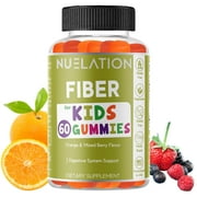 NUELATION Fiber Gummies for Kids - 60 Count - Vegetarian, Gluten Free, Gelatin Free, Fiber Supplement
