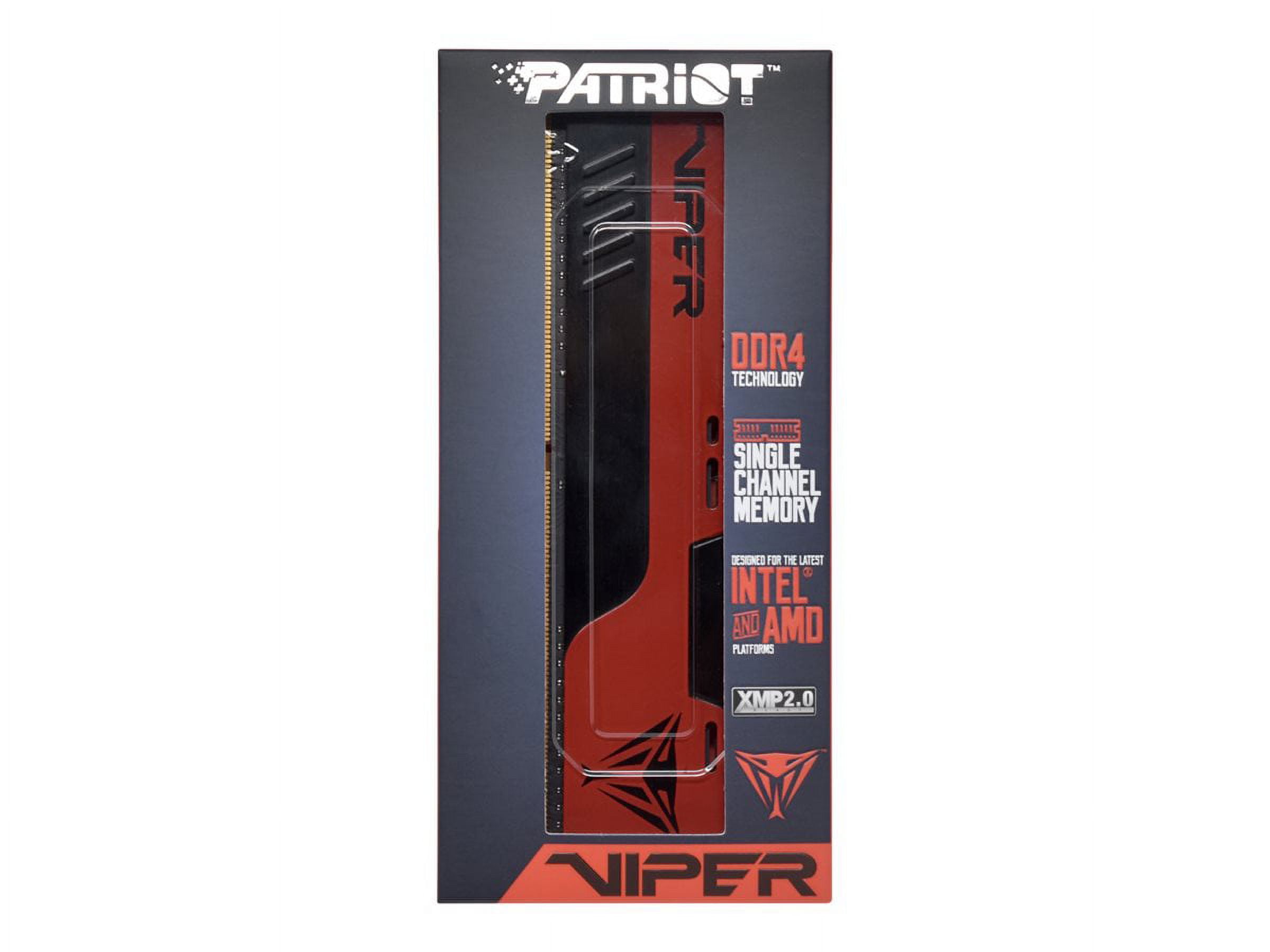 Patriot Viper Elite II DDR4 RAM 32GB (1X32GB) 3200MHz CL18 UDIMM Desktop Gaming Memory Module - PVE2432G320C8