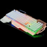 Wired Metal Backlight Gaming Keyboard Feeling 104 Keys Waterproof Keyboard