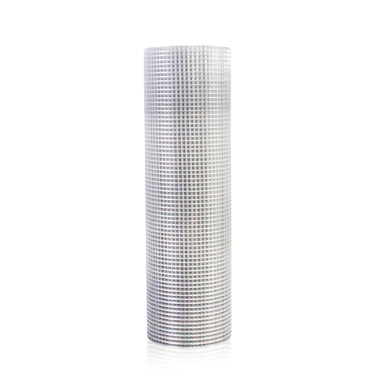 Wire Mesh Fence Roll 60in x 50ft 1 2 x 1 2 19GA Galvanized Steel Vinyl Coated Hardware Cloth Poultry Netting for Garden Yard Plants Animals Protection Farm Fencing Silver