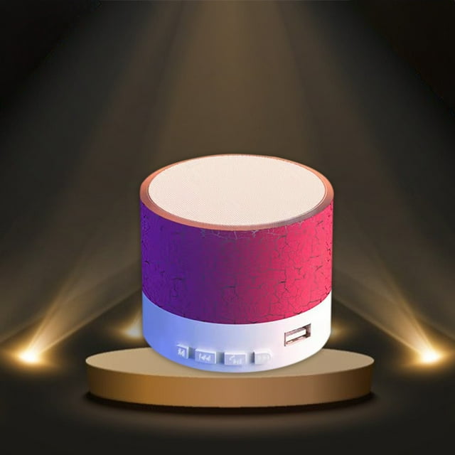 Haut-parleur Bluetooth Portable Extérieur Sans Fil Mini 5W Subwoofer Bureau à Domicile Bleu