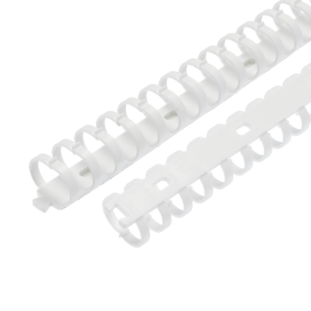 Unique Bargains 2pcs 20' Cable Raceway 20mm Dia Cord Cover Hider Cable Management with Buckle & Scale, White