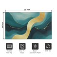 thumbnail image 5 of Blue Marble Gold Line Pattern Door Rugs,Washable Non Slip Door Mats Indoor,Decorative Door Mats,Entry Mat Indoor for Entrance,Bedroom,Kitchen,Bathroom,17"x30", 5 of 6